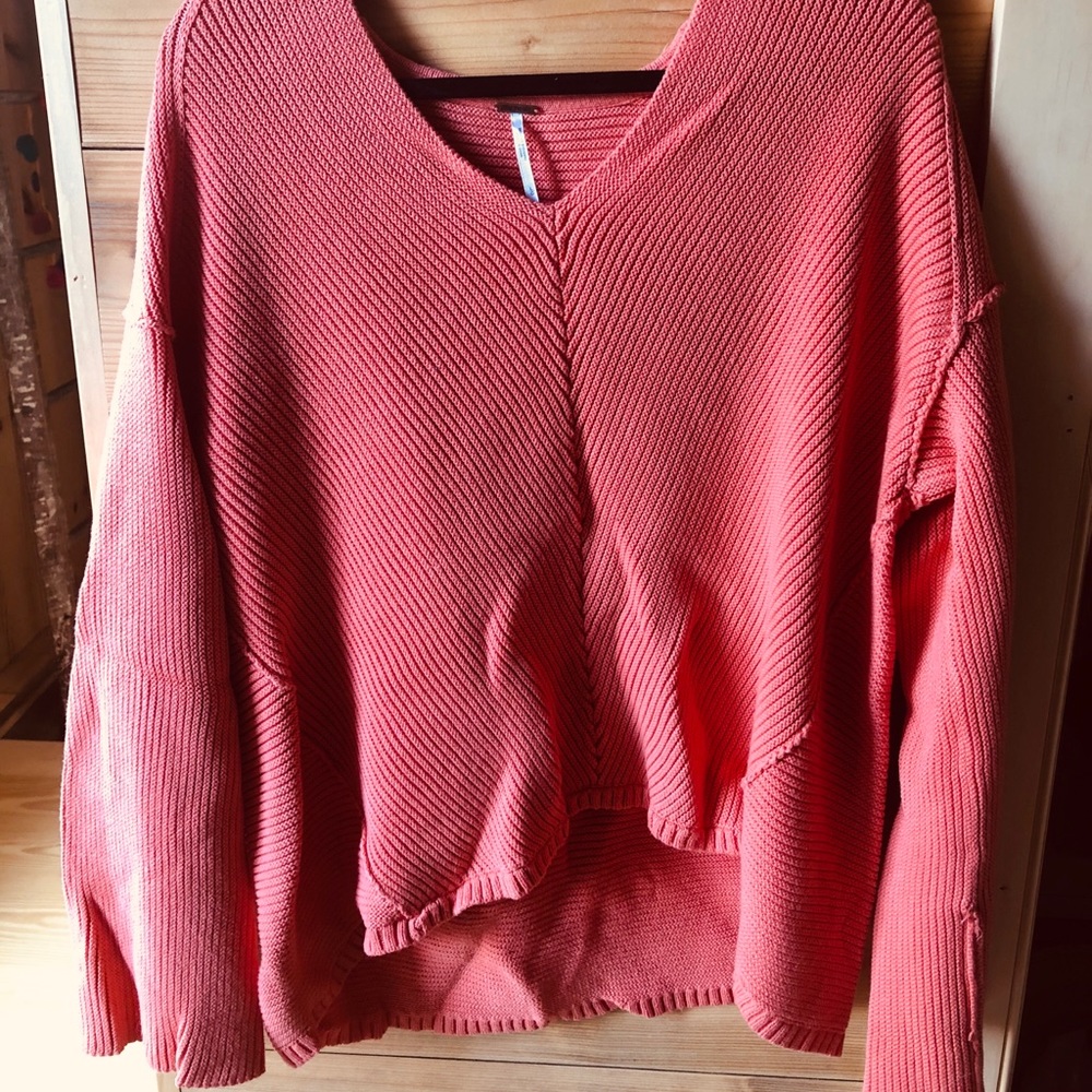 Lovely melon sweater.